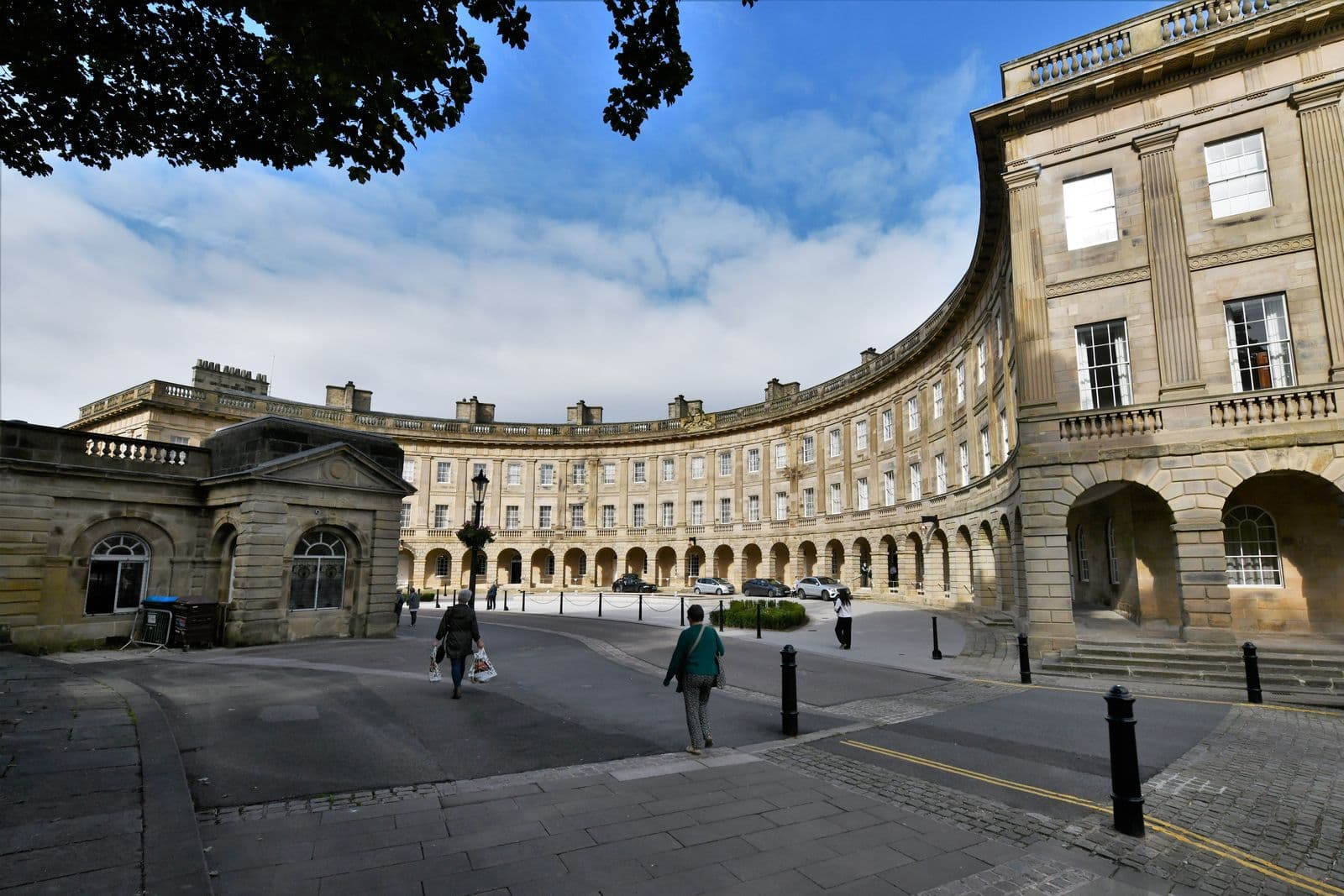 The Georgian stone Crescent in Buxton